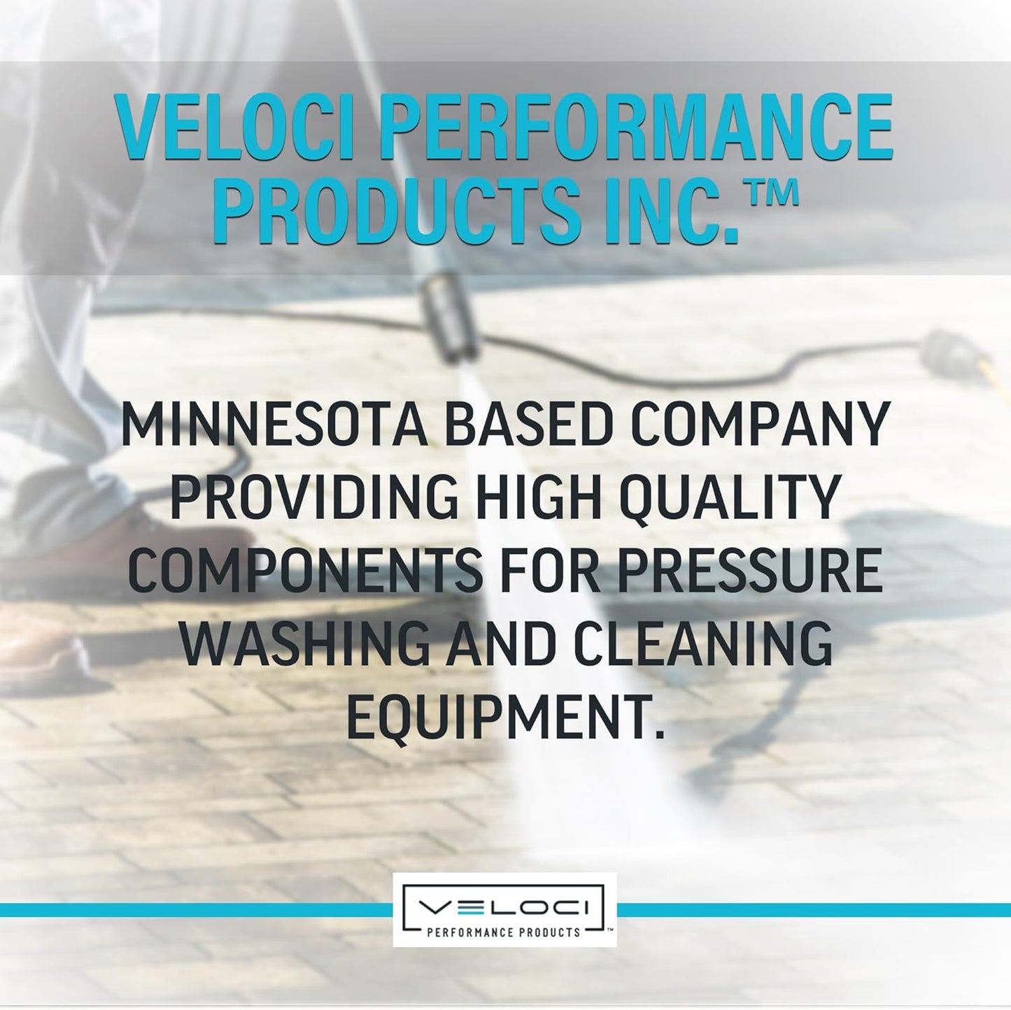Veloci Performance Hydrojet Soft Wash System Low Pressure Trigger Gun 18 GPM 362 PSI Commercial Grade
