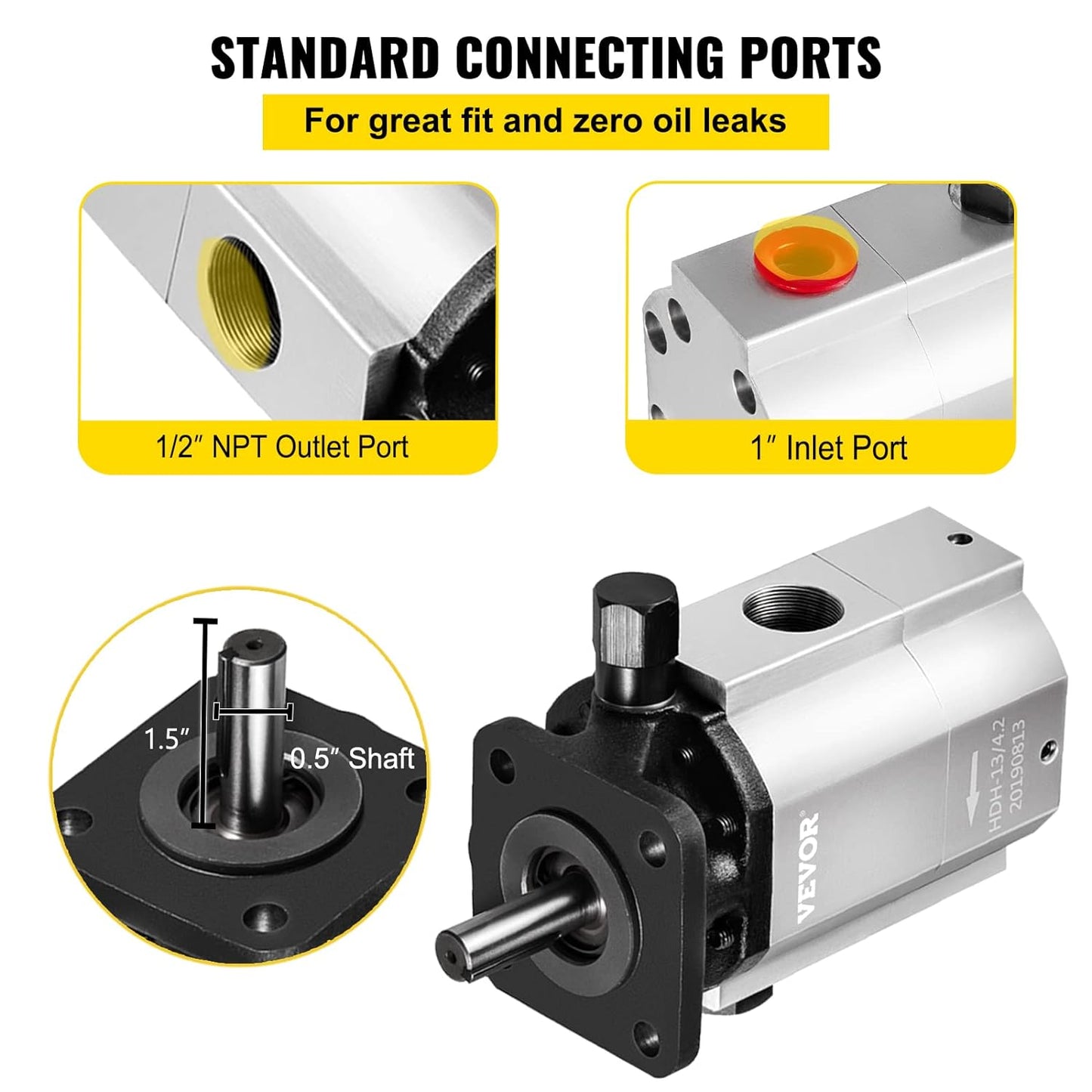 Hydraulic Pump 16 GPM Hydraulic Motor 2 Stage Hydraulic Pump Log Splitter Hydraulic Pump Wood Splitter Pumps Log Splitter Hydraulic Built Pump Hydraulic Wood Splitter Parts & Hydraulic Motor