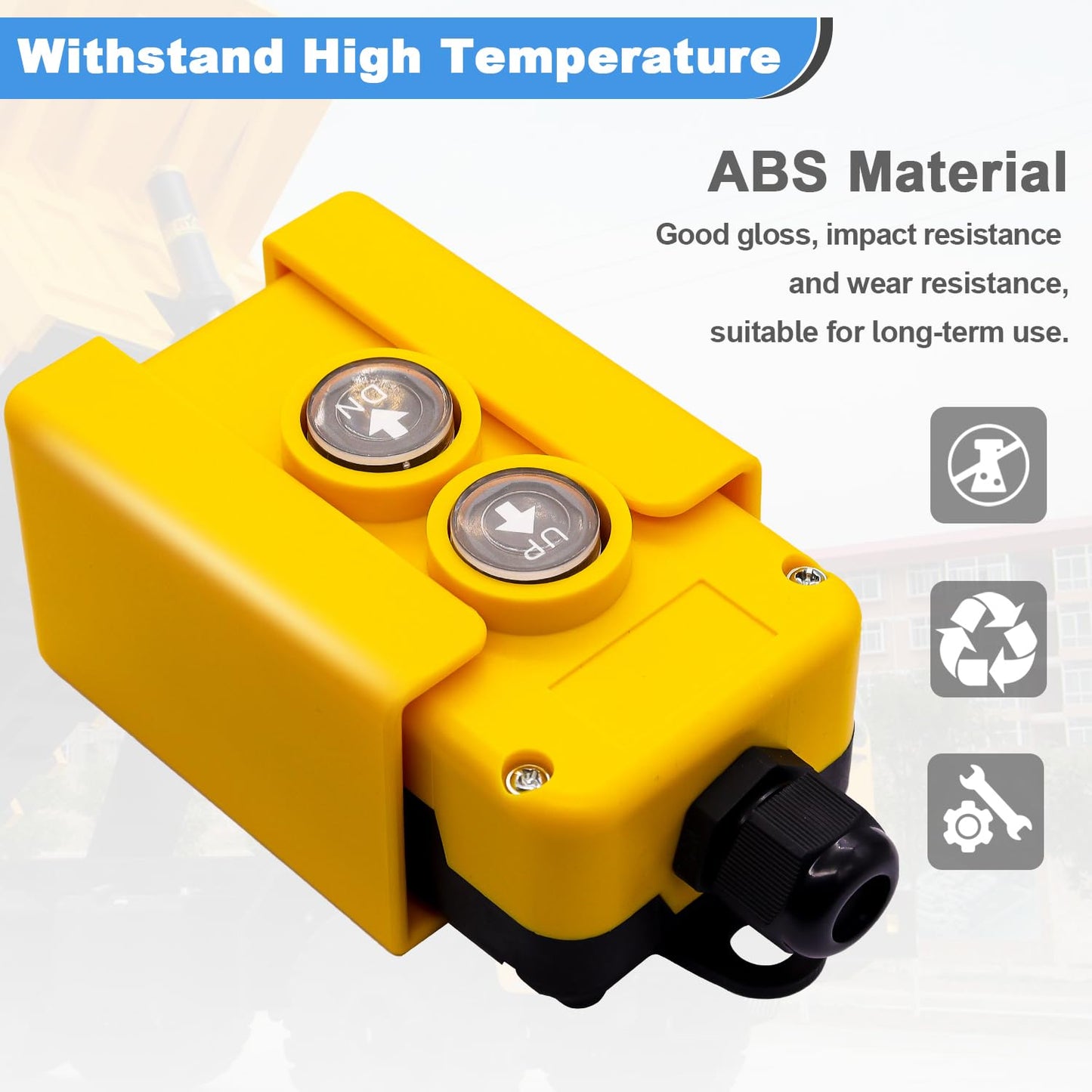 4 Wire Dump Trailer Remote Control Switch 12V DC up and down Control for Lift Gate Truck Tipper Hoist G018-4W
