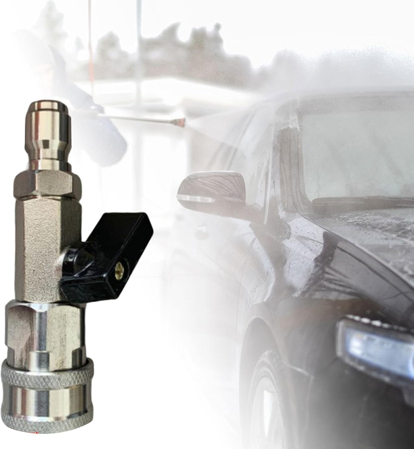 High Pressure Washer Ball Valve Kit,Rustproof Practical Simple to Use Multipurpose Quick Connect Plug for Accessory, Style E