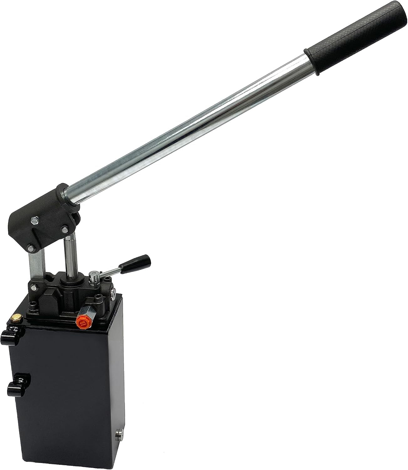 Double Acting Hydraulic Hand Pump with 3 Qts Tank - Manual Hydraulic Pump with Changeover Valve - 2.7 CID, 3600 PSI, 3/8" NPT Ports Piston Hand Pump