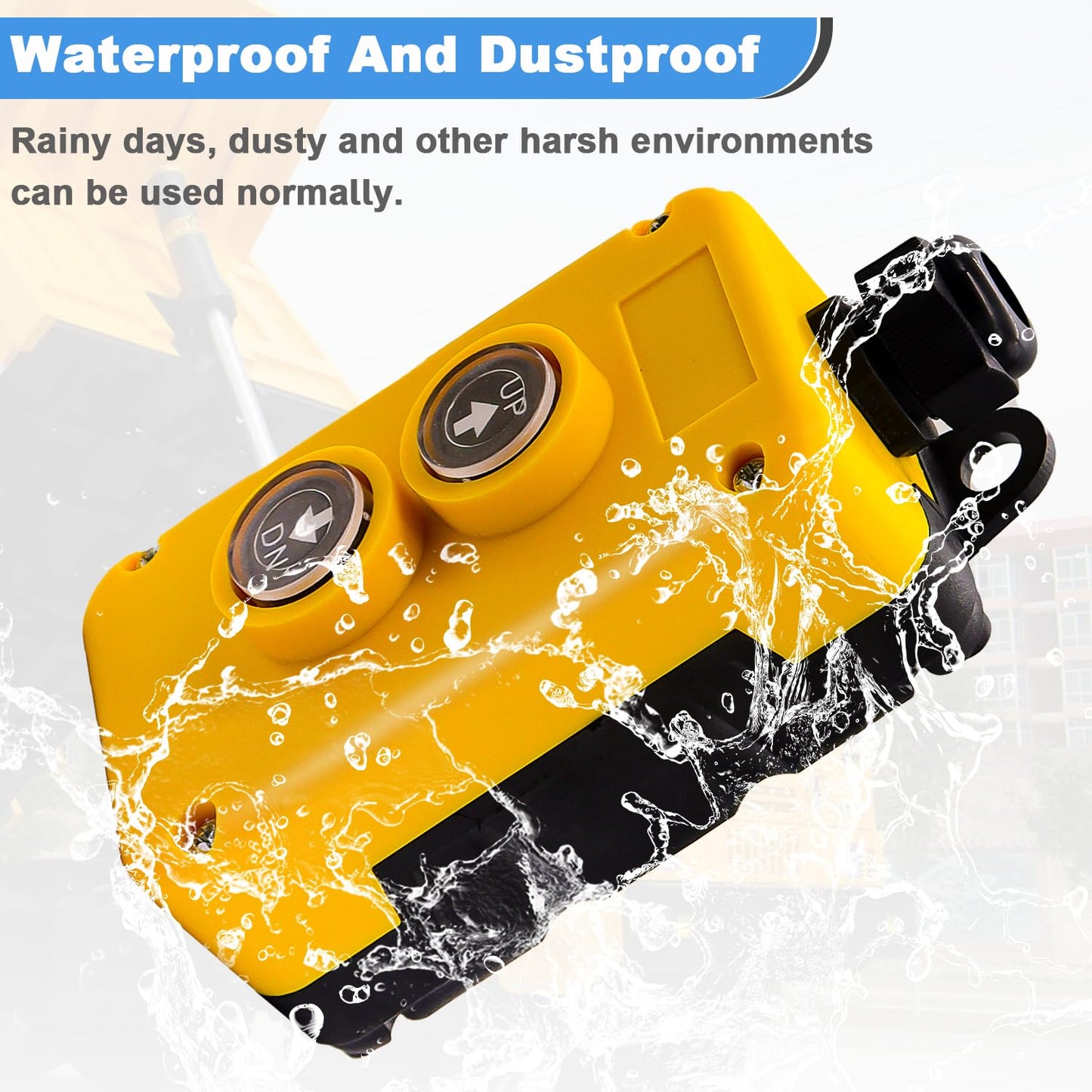 4 Wire Dump Trailer Remote Control Switch 12V DC up and down Control for Lift Gate Truck Tipper Hoist G018-4W