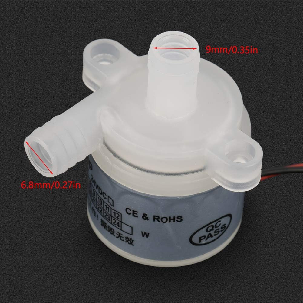 Mini Brushless Water Pump, 12V DC 6W Compact Low Noise, Ideal for Aquariums, Solar Systems and More
