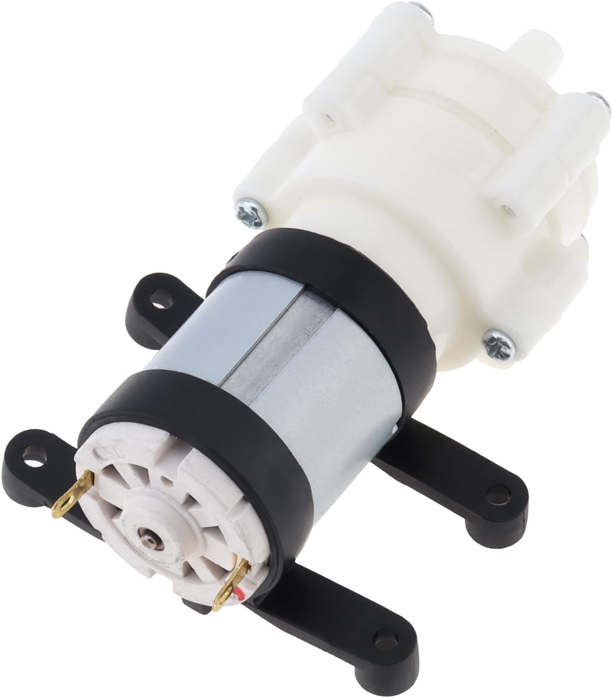 Mini Water Pump DC 24V Diaphragm Self Priming Pump for Aquariums Fish Tank/Tea Machine, R385 Water Pump with PVC Bracket (24V)