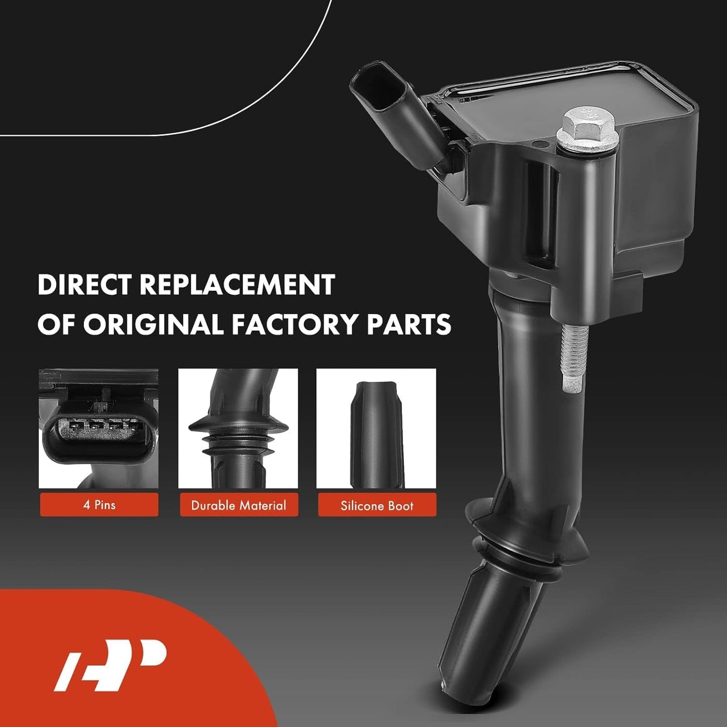 Set of 4 Ignition Coil Pack and Iridium Spark Plugs Compatible with Chevrolet Equinox 2018-2020, Malibu 2016-2020, Cruze 2016-2019 & GMC Terrain 2018-2020 & Buick Encore 2016-2019, 1.4L 1.5L