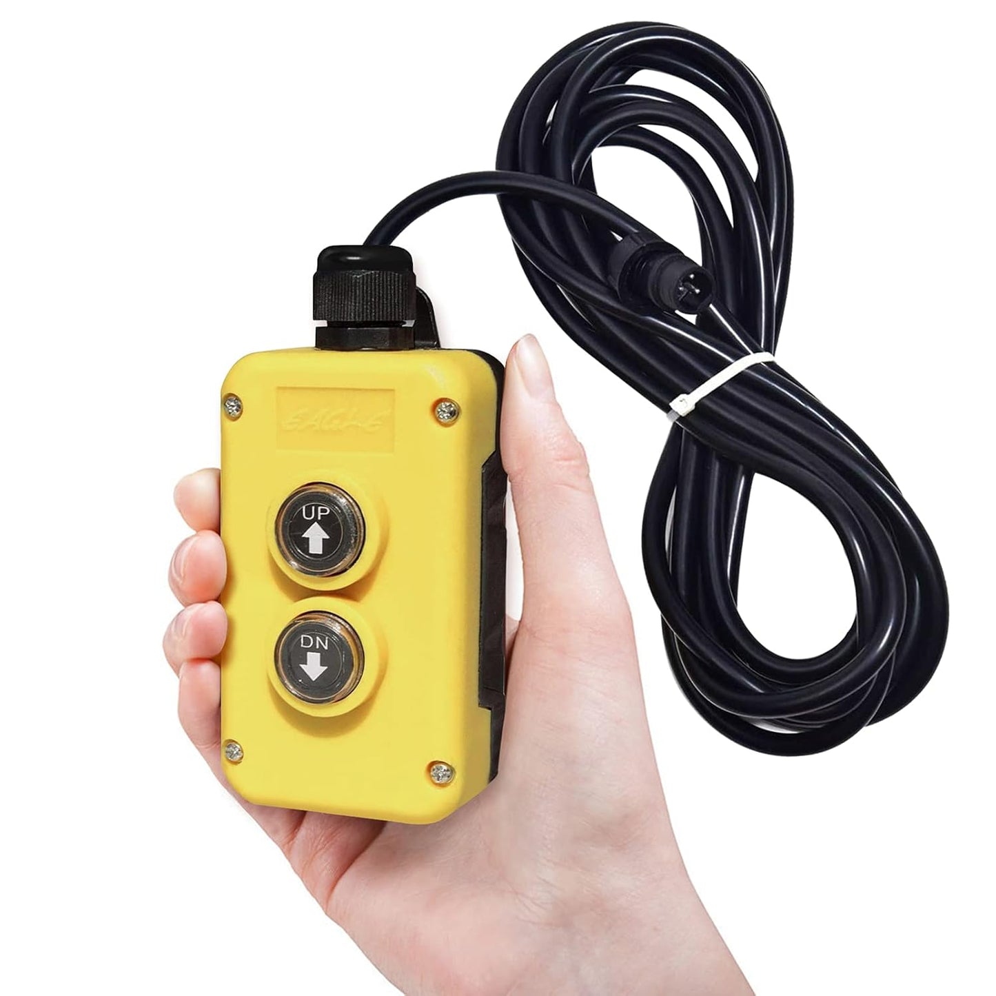 3 Wire Dump Trailer Remote Control Switch for 12V DC Single Acting Hydraulic Pump Power Supply Unit Dump Trailer Fit for Lift Unloading