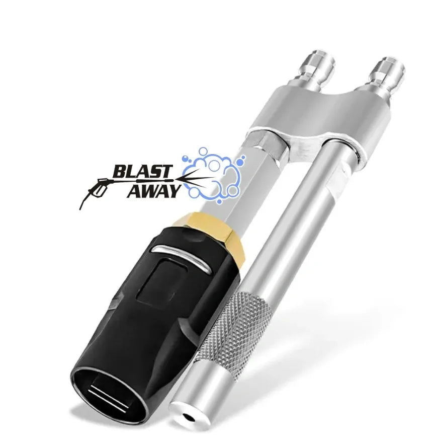Blast away M5 Twist Nozzle for Pressure Washer Adjustable Stainless Steel Pressure Washer Nozzle - 304 Material, 5000 PSI 3-7 GPM Long-Range Spray