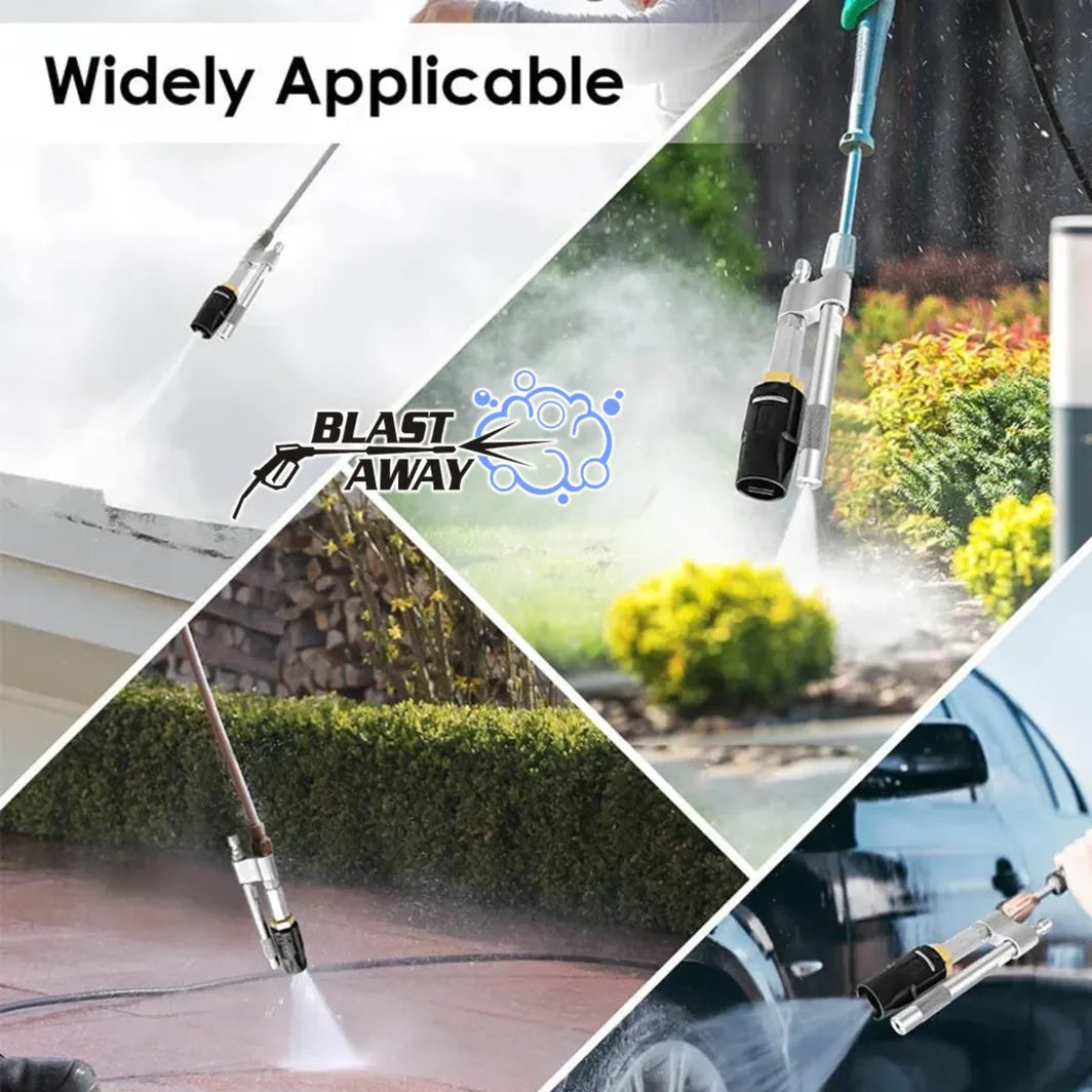 Blast away M5 Twist Nozzle for Pressure Washer Adjustable Stainless Steel Pressure Washer Nozzle - 304 Material, 5000 PSI 3-7 GPM Long-Range Spray