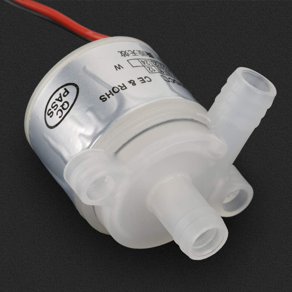 DC 12V 6W Mini Submersible Water Pump, Mini Food Grade Brushless Water Pump for Medicals Instruments (White)