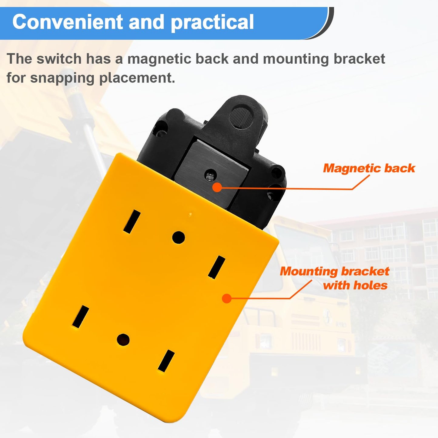 4 Wire Dump Trailer Remote Control Switch 12V DC up and down Control for Lift Gate Truck Tipper Hoist G018-4W