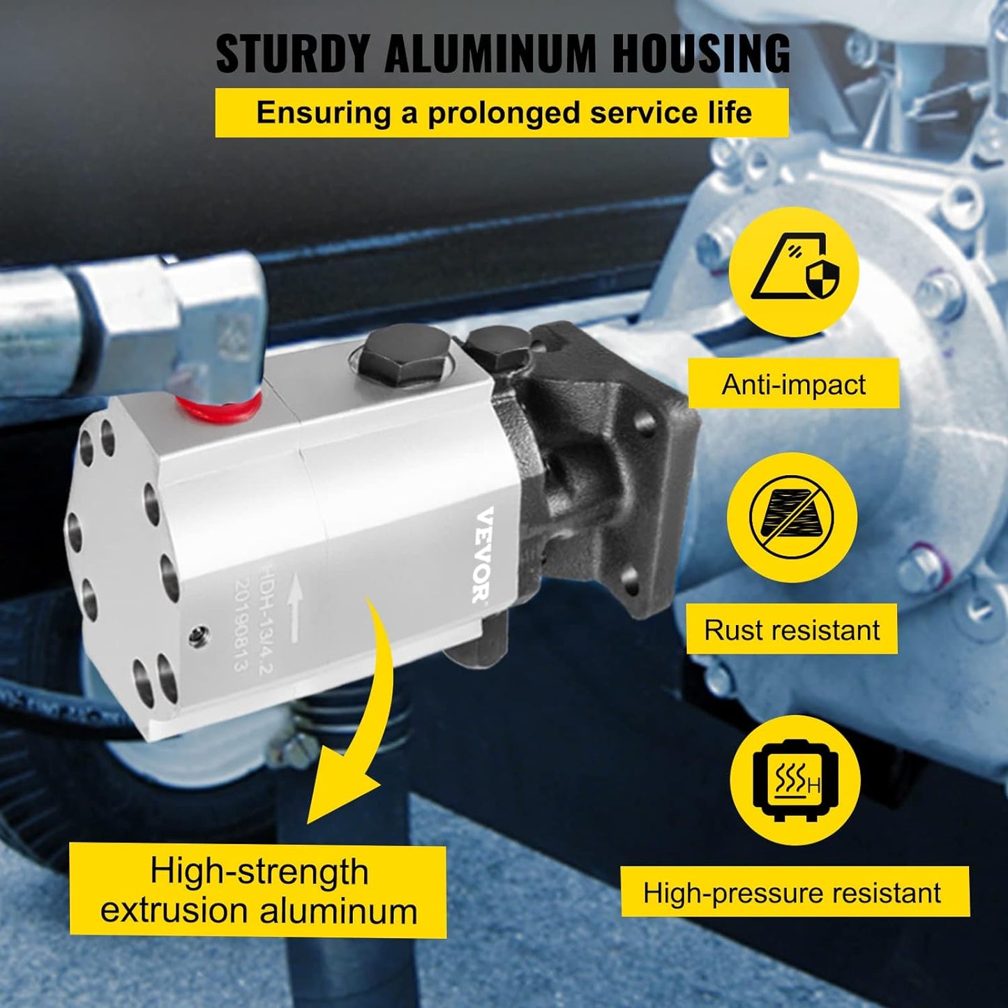 Hydraulic Pump 16 GPM Hydraulic Motor 2 Stage Hydraulic Pump Log Splitter Hydraulic Pump Wood Splitter Pumps Log Splitter Hydraulic Built Pump Hydraulic Wood Splitter Parts & Hydraulic Motor