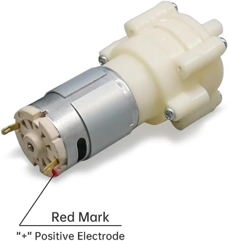 Mini Water Pump DC 24V Diaphragm Self Priming Pump for Aquariums Fish Tank/Tea Machine, R385 Water Pump with PVC Bracket (24V)