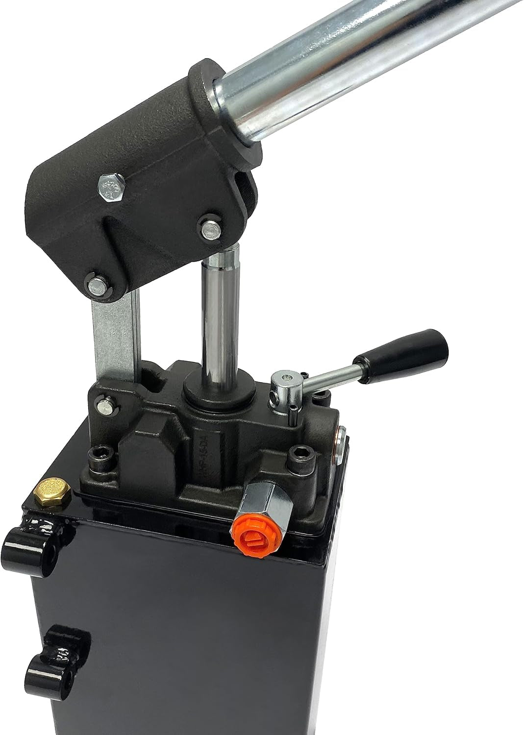 Double Acting Hydraulic Hand Pump with 3 Qts Tank - Manual Hydraulic Pump with Changeover Valve - 2.7 CID, 3600 PSI, 3/8" NPT Ports Piston Hand Pump