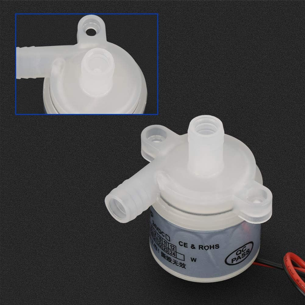 DC 12V 6W Mini Submersible Water Pump, Mini Food Grade Brushless Water Pump for Medicals Instruments (White)