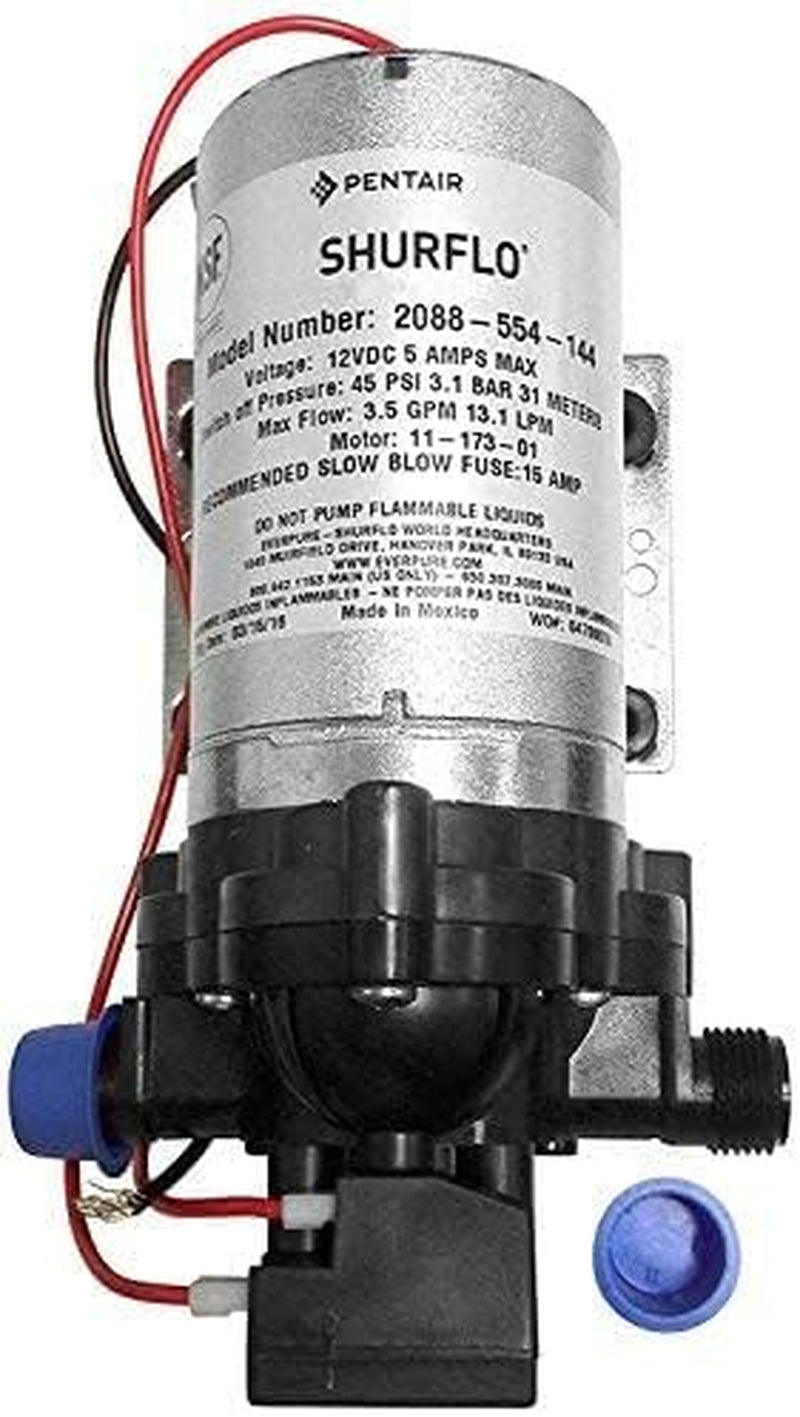 Precitrade 2088-554-144 Fresh Water Pump, 12 Volts, 3.5 Gallons per Minute, 45 Psi