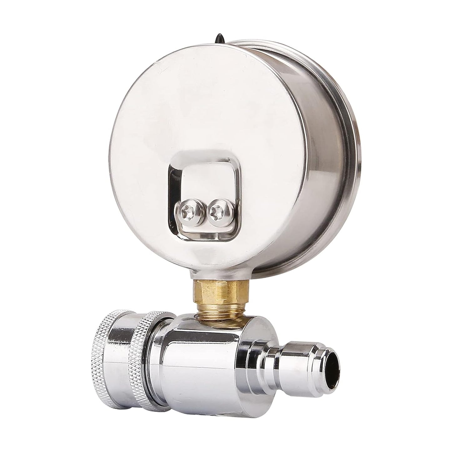 2-1/2" Pressure Washer Pressure Gauge Kit, 3/8 Inch Quick Connect, 0-5000 PSI, Liquid Filled