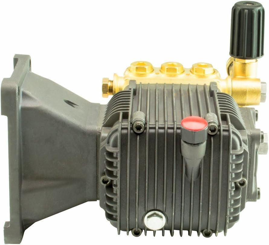 Triplex Power Pressure Washer Pump 5 GPM 3200 PSI 3600 RPM 1" Hollow Shaft with Unloader