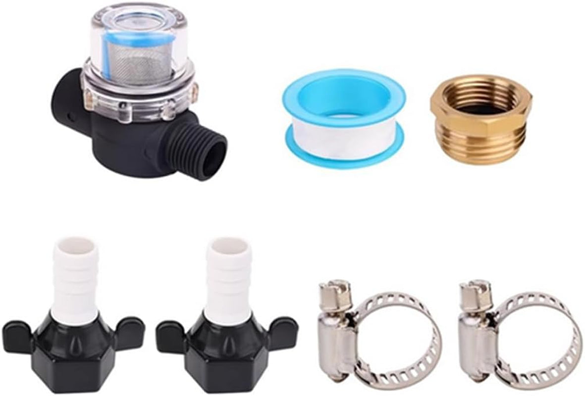 RV Fresh Water Pump 7GPM 70PSI, 12V DC Water Pump, Five Chamber Self-Priming Diaphragm Water Pump with Heavy Duty Pressure Switch and Strainer Replacement for RV, Marine, Yacht, Caravan