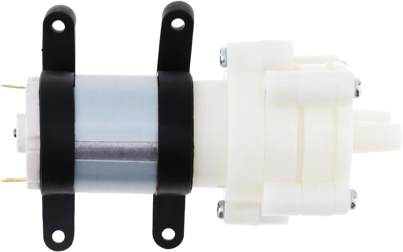 Mini Water Pump DC 24V Diaphragm Self Priming Pump for Aquariums Fish Tank/Tea Machine, R385 Water Pump with PVC Bracket (24V)