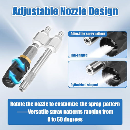 Shooter Tip M5 Twist Nozzle, Long Range Soap Nozzle for 3-7 GPM