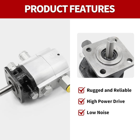 Hydraulic Log Splitter Pump 11GPM / 13GPM / 16GPM 2 Stage 3000PSI Aluminum Hydraulic Gear Wood Splitting Machine Pump (11GPM 3000PSI)