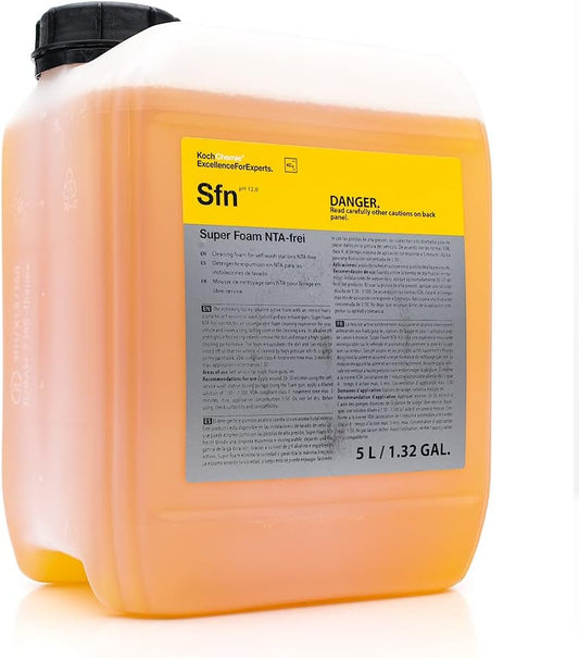 Super Foam - Alkaline Ph Foamy Soap, Easy Rinse Off, Fruity Aroma, Can Be Used in Spray Guns (5 Liters)