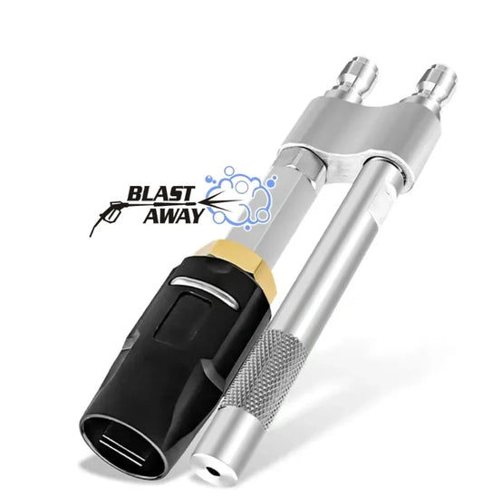 Blast away M5 Twist Nozzle for Pressure Washer Adjustable Stainless Steel Pressure Washer Nozzle - 304 Material, 5000 PSI 3-7 GPM Long-Range Spray