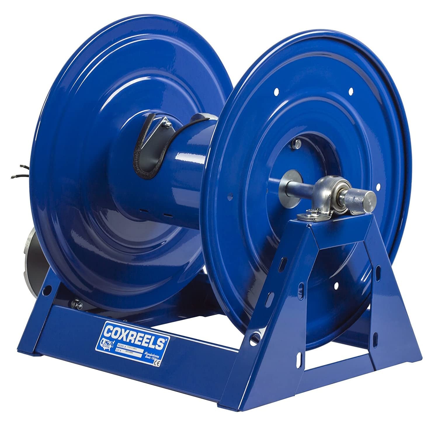 1125-4-200-E Competitor Series Motorized Reel - 1/2" Hose ID - 200' Length - for Air Compressor, Garden and Pressure Washer Hoses Professional Grade (Hose Not Included) Made in USA