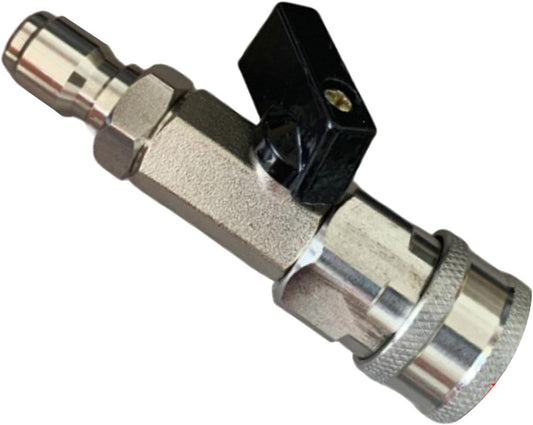 High Pressure Washer Ball Valve Kit,Rustproof Practical Simple to Use Multipurpose Quick Connect Plug for Accessory, Style E