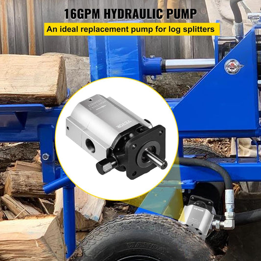 Hydraulic Pump 16 GPM Hydraulic Motor 2 Stage Hydraulic Pump Log Splitter Hydraulic Pump Wood Splitter Pumps Log Splitter Hydraulic Built Pump Hydraulic Wood Splitter Parts & Hydraulic Motor