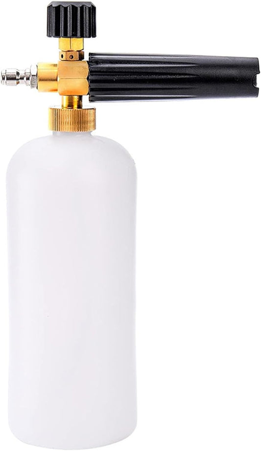 Foam Cannon, 1L Adjustable Snow Foam Lance with 1/4 Inch Quick Connector Power Washer Foam Cannon for Pressure Washer