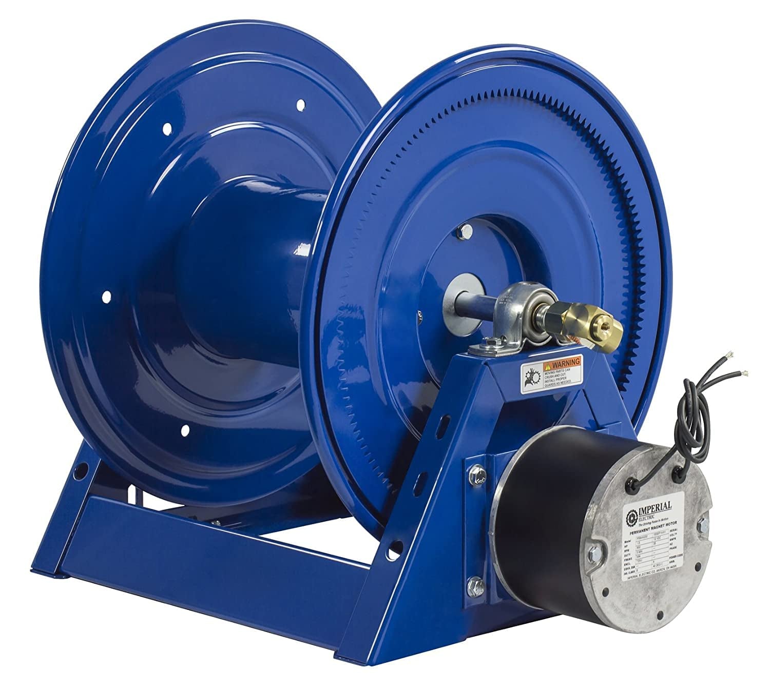 1125-4-200-E Competitor Series Motorized Reel - 1/2" Hose ID - 200' Length - for Air Compressor, Garden and Pressure Washer Hoses Professional Grade (Hose Not Included) Made in USA