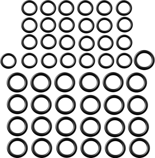 50 Pieces Power Pressure Washer O-Rings Replacement for 1/4 Inch, 3/8 Inch, M22 Quick Connect Coupler