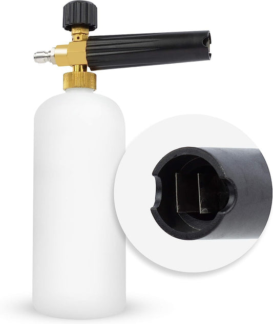 ENA Deal Foam Cannon 1L with 1/4” Standard Quick Connector for Pressure Washer Gun, Car Wash, Pressure Washer Accessories, Fits Most Pressure Washers