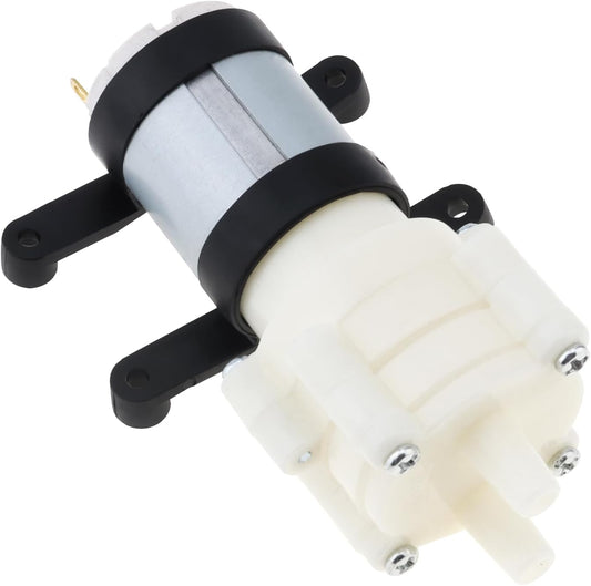 Mini Water Pump DC 24V Diaphragm Self Priming Pump for Aquariums Fish Tank/Tea Machine, R385 Water Pump with PVC Bracket (24V)