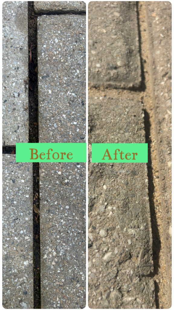 Paver sealing Denver NC before and after in Denver NC